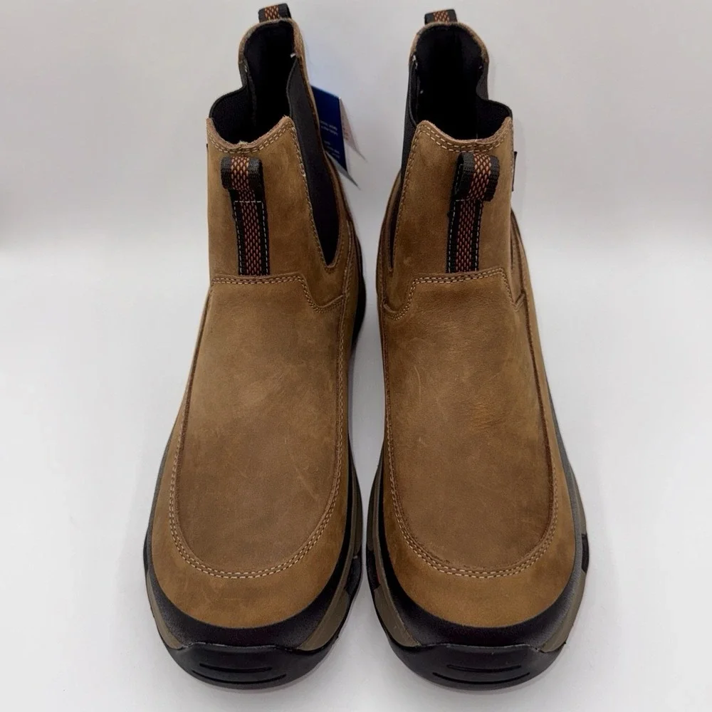 Korkers Alpine Trailtrac Boots Men's Size 11.5 Brown Waterproof Leather